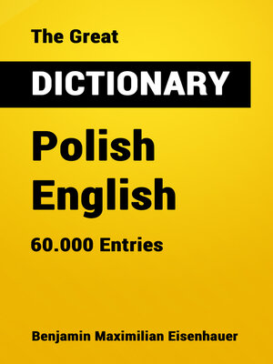 cover image of The Great Dictionary Polish--English